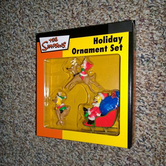The Simpsons 3-Piece Christmas Ornament Set - Picture 2 of 5
